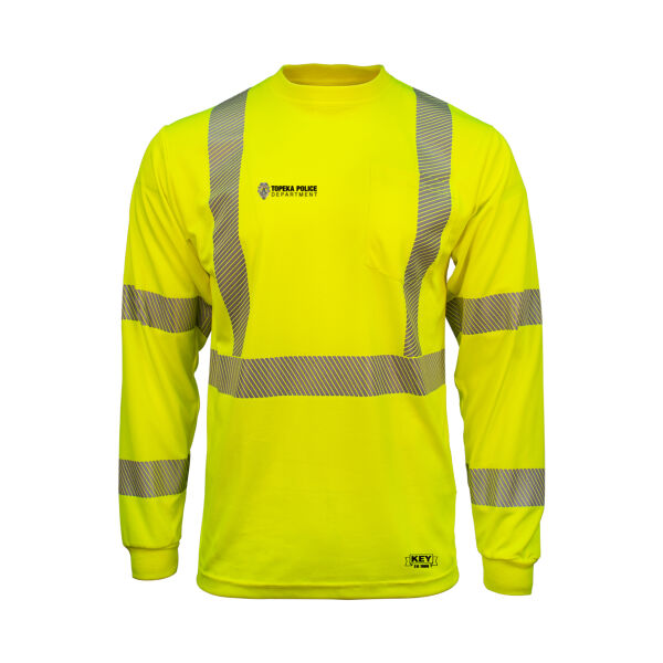 Police ANSI Class 3 Segmented Tape UltraSoft Long Sleeve Pocket Tee Thumbnail